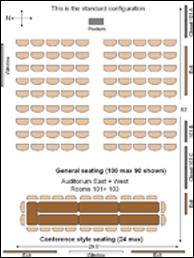 Sakuma Auditorium standard configuration (full room)